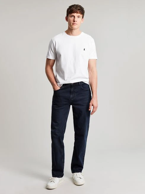 Joules Blue The Foxton Classic Fit 5 Pocket Denim Jeans - Image 2