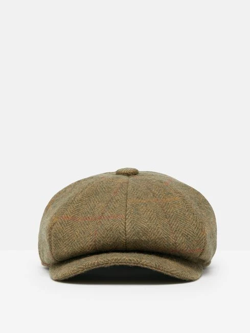 Green Tweed Baker Boy Hat - Image 3