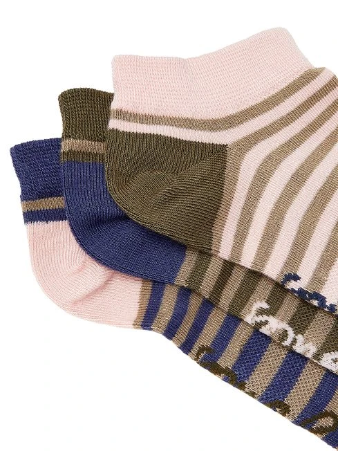 Pink 3 Pack Trainer Socks - Image 3