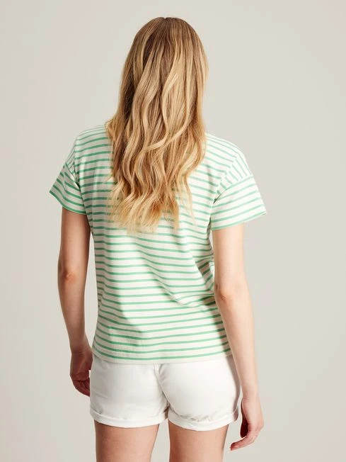 Green Striped Short Sleeve T-Shirt - Image 3